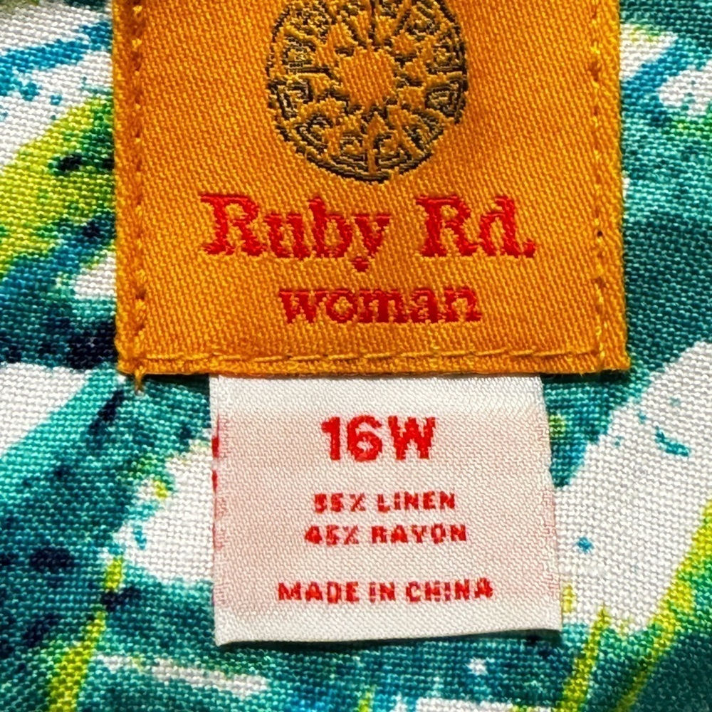 Ruby Rd. Linen Blend Zip Front Jacket - Picture 7 of 8